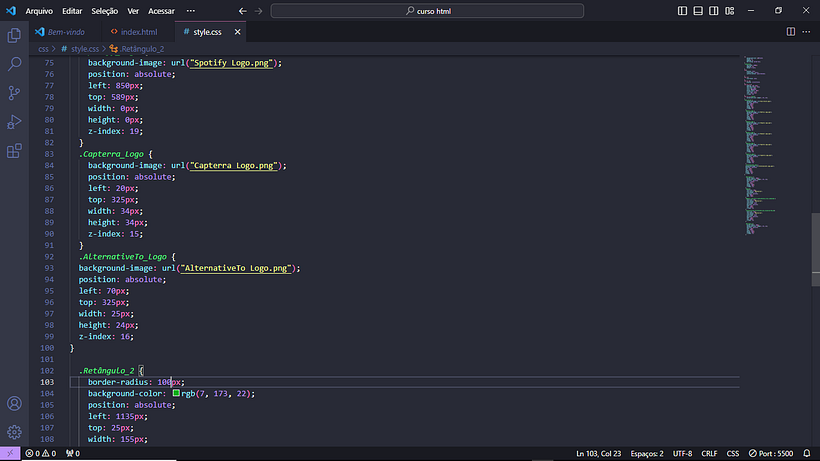 Meu projeto do curso: HTML, CSS e JavaScript para iniciantes 5