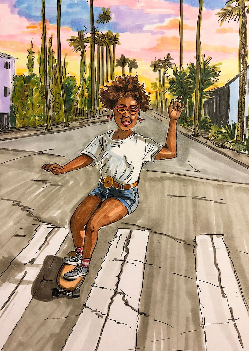 California Dream feutres dessin A5