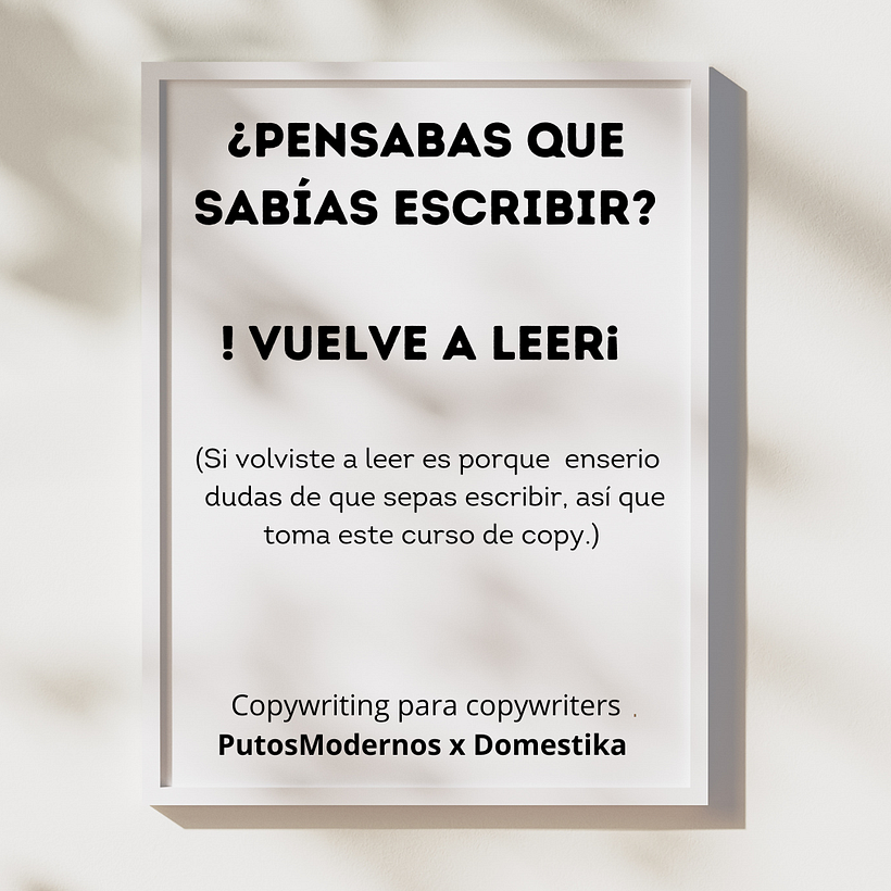 **Copy:**  ¡Domestika y  Putos Modernos te invitan a desafiar las reglas de la escritura de una manera única! 