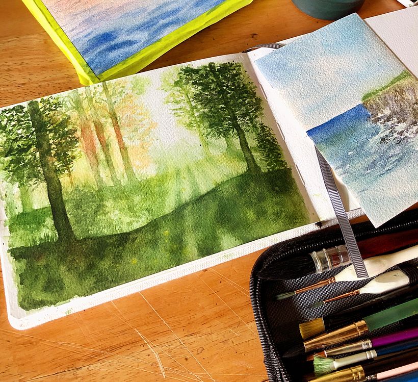 My first attempt. I had fun painting and I learned a lot. I will give it another try hoping it’ll be a better one.