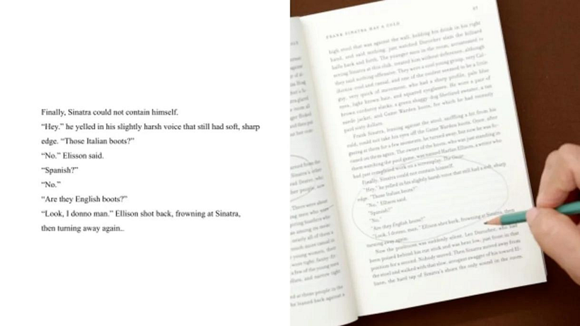 Intersperse small snippets of dialogue within your article.