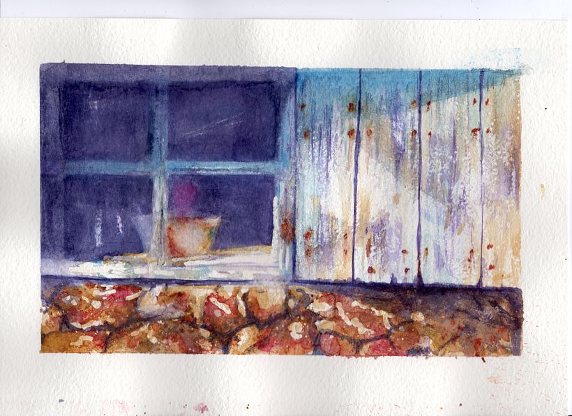 Window in a cottage