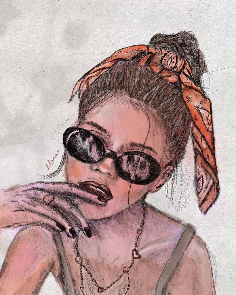Mi proyecto del curso: Retrato ilustrado con Procreate  1