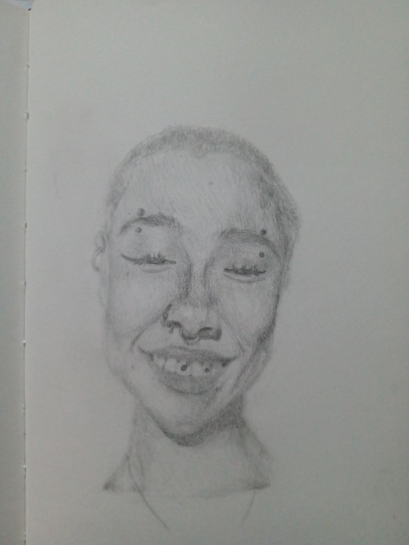 Meu projeto do curso: Sketchbook de retratos com lápis grafite 11