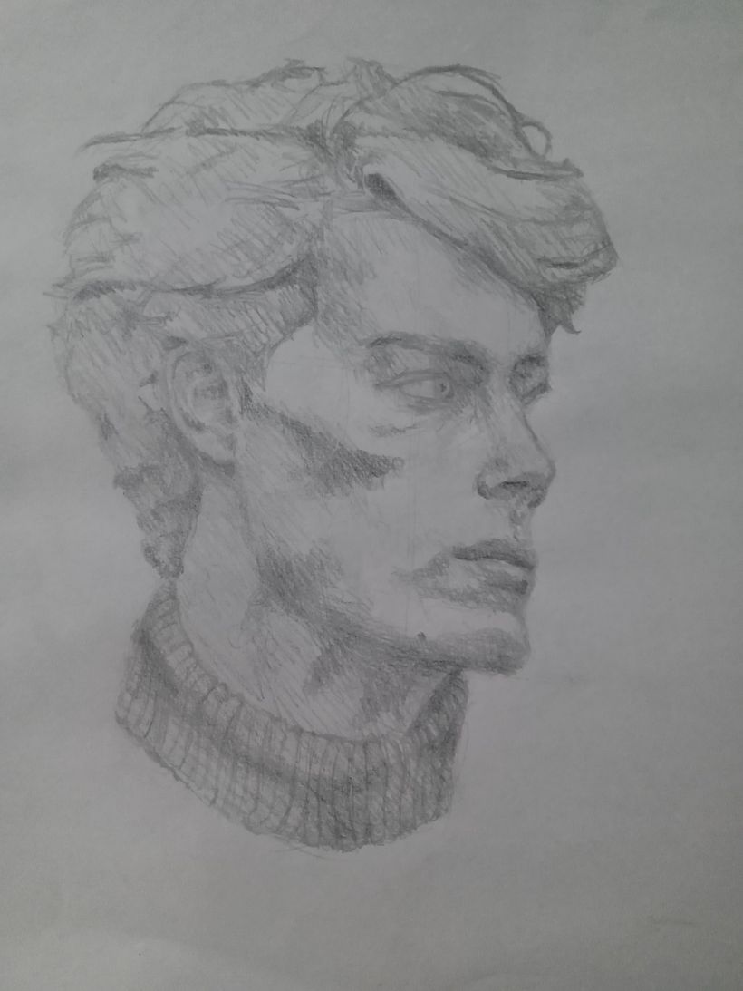 Meu projeto do curso: Sketchbook de retratos com lápis grafite 14