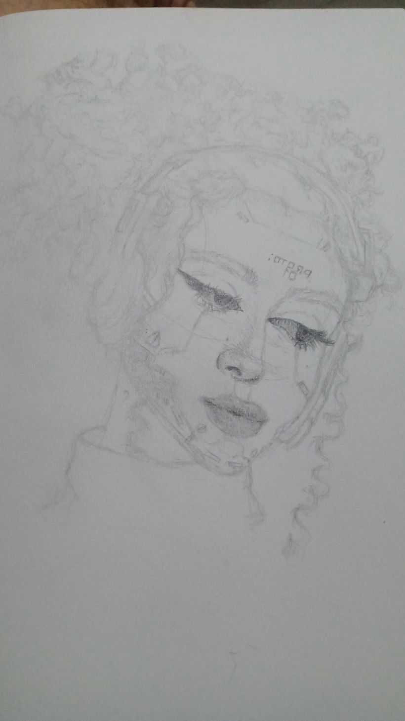 Meu projeto do curso: Sketchbook de retratos com lápis grafite 14