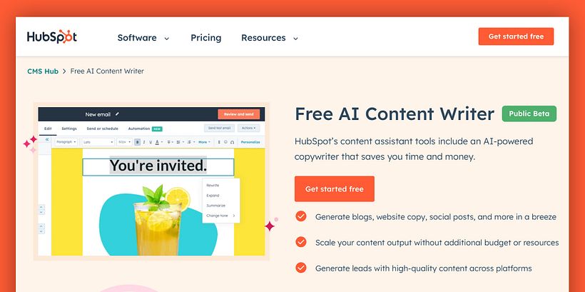 Herramientas gratuitas de escritura de IA 17