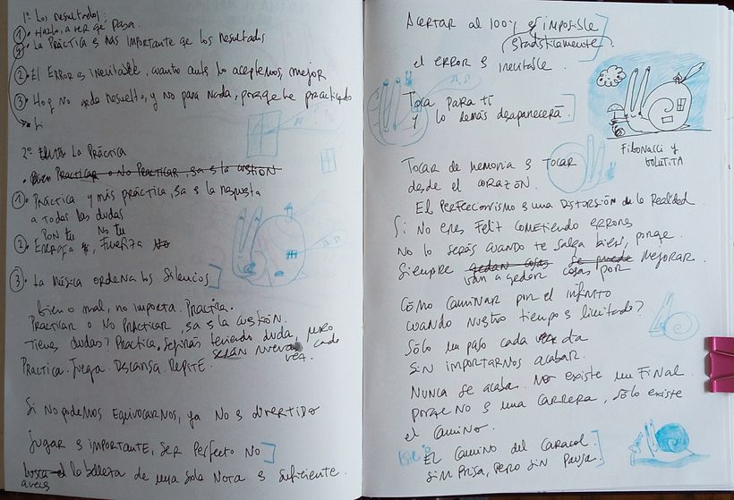 anotación de frases en torno a los temas elegidos
