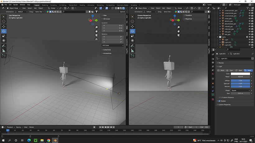 Meu projeto do curso: Introdução ao design 3D e modelagem com Blender 3