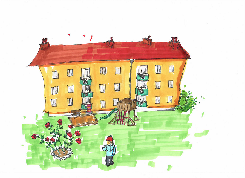 Bonus picture: the house opposite us. 