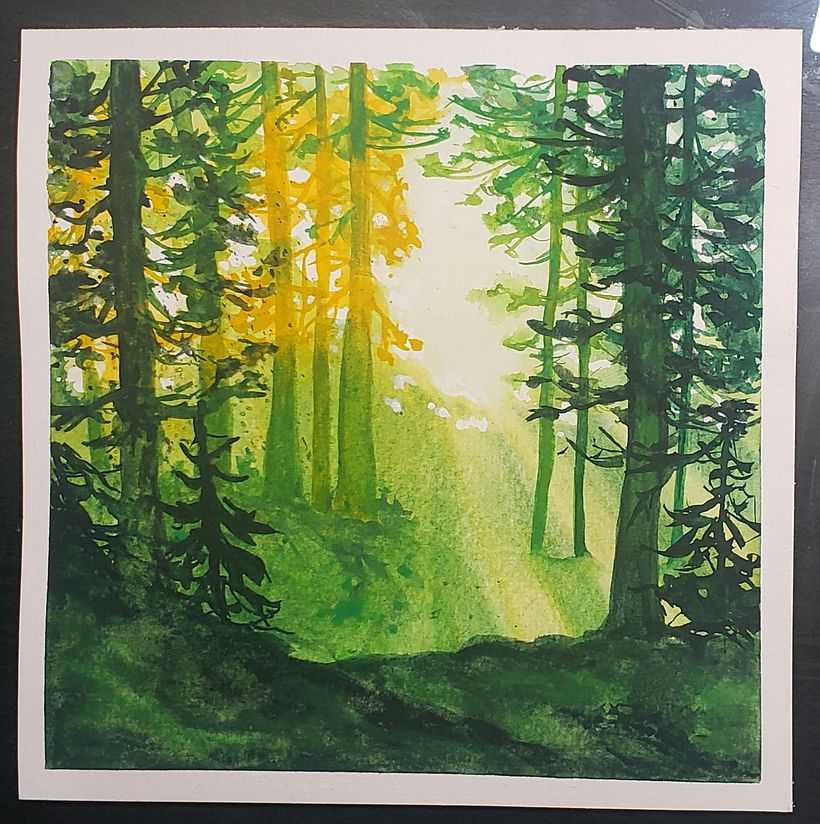 My project for course: Dreamy Watercolor Landscapes: Paint with Light 1