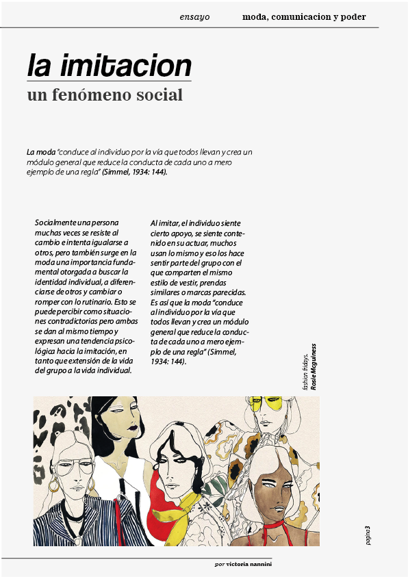 edicion y editorial de Moda, Comunicación y Poder, un texto de victoria nannini.  5