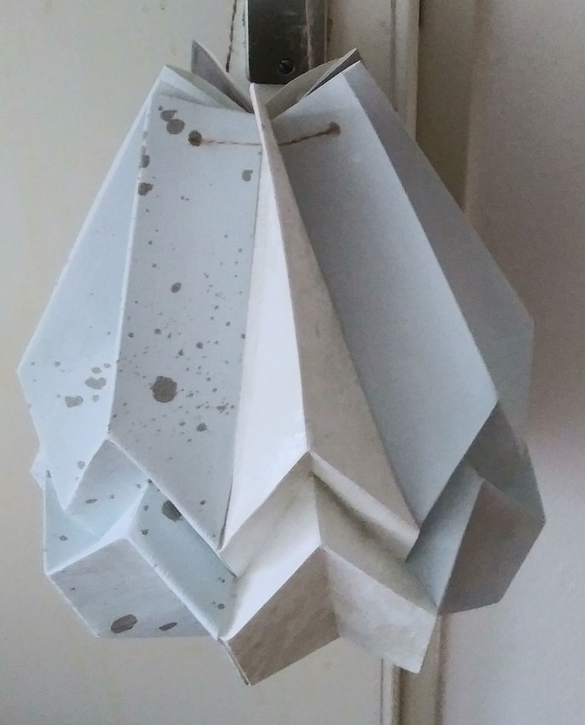 Mijn project van de cursus: Zelf papieren lampen maken 2