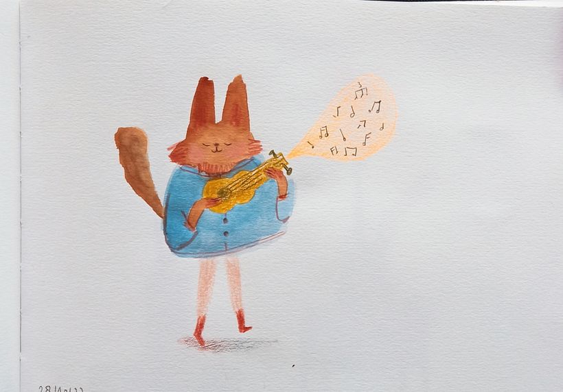 primeras versiones con acuarela 