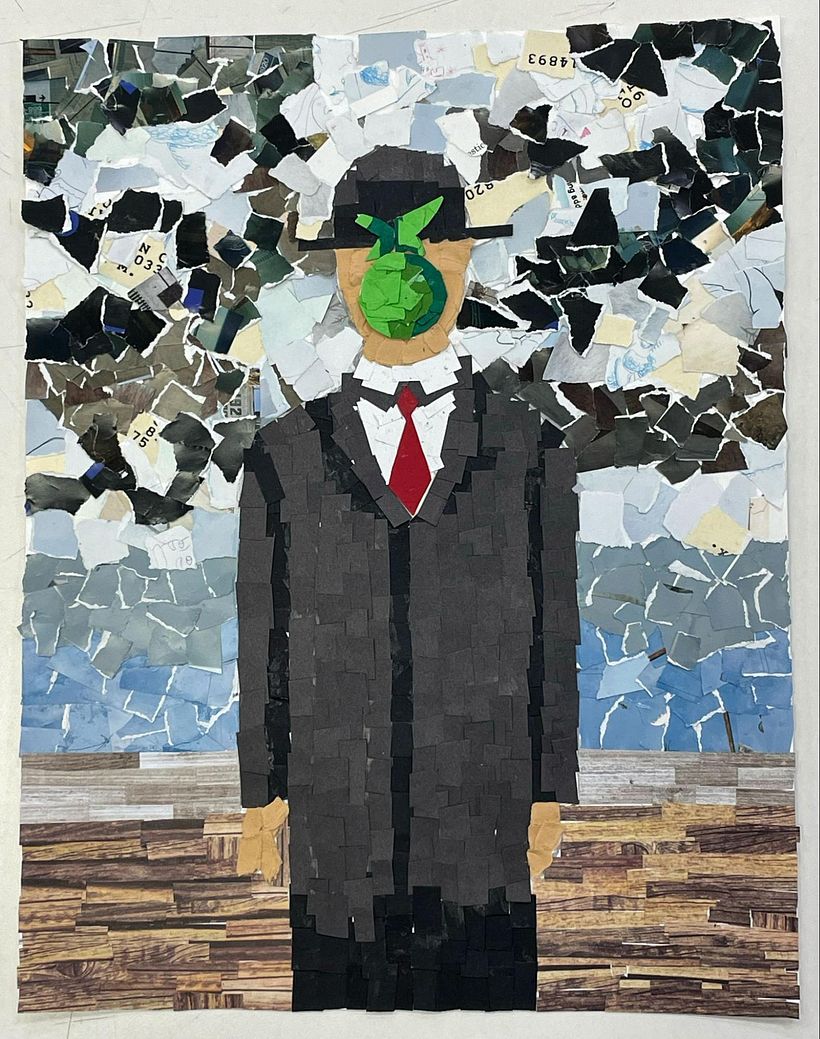 Kaira Agarwal, Paper composition of Magritte’s Le fils de l'homme.