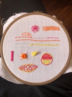 Mi proyecto del curso: Técnicas básicas de bordado: puntadas, composiciones y gamas cromáticas 1