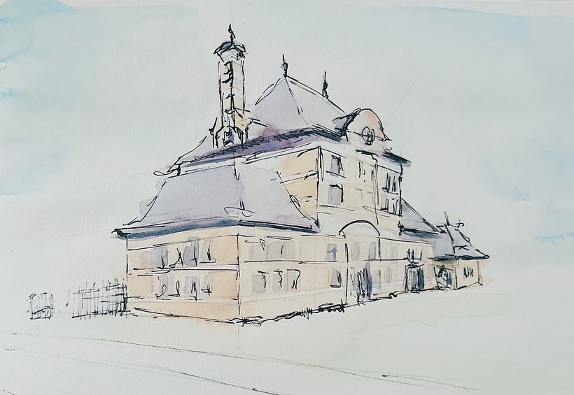 My project for course: Architectural Sketching with Watercolor and Ink 2