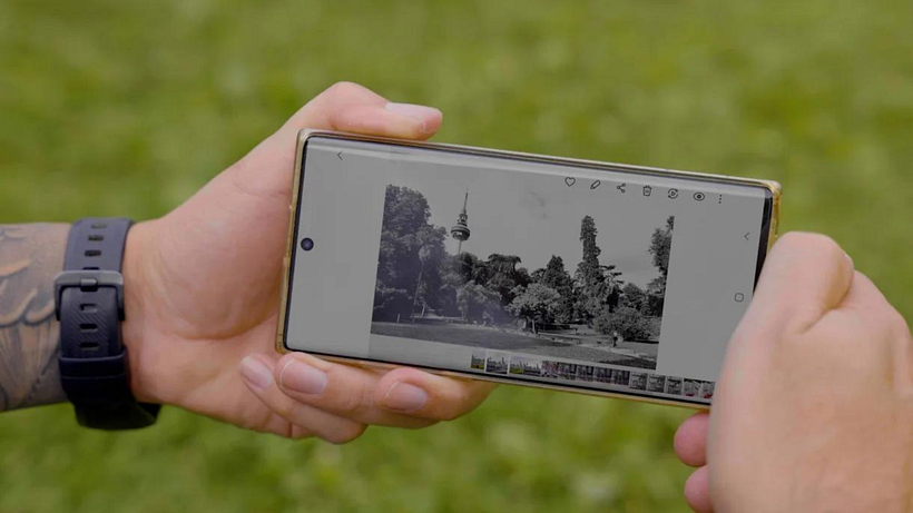 Use a cell phone to better capture the shadows.