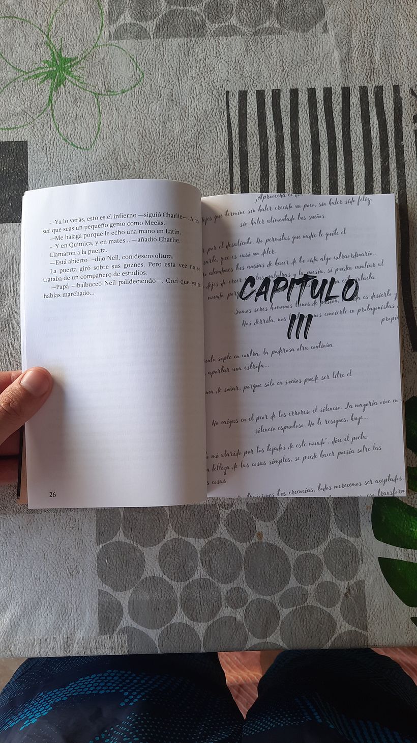 Diseño de la presentacion de cada capitulo