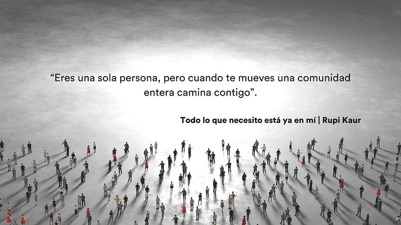 El futuro es colectivo — sello manos - Informationsdesign