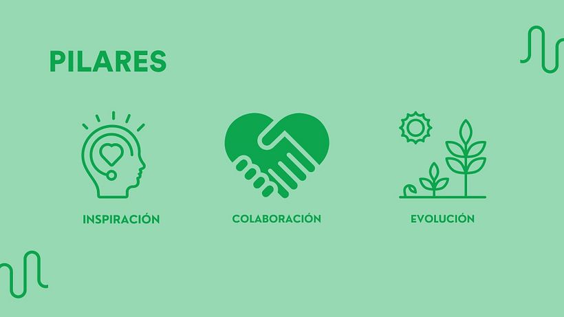 El futuro es colectivo — sello manos - Informationsdesign