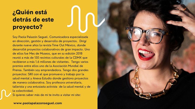 El futuro es colectivo — sello manos - Informationsdesign