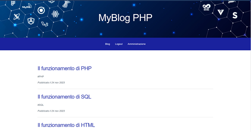 MyBlog PHP 1