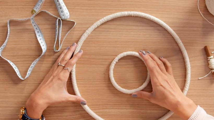 Weaving Tutorial: how to assemble the warp for a circular loom 7