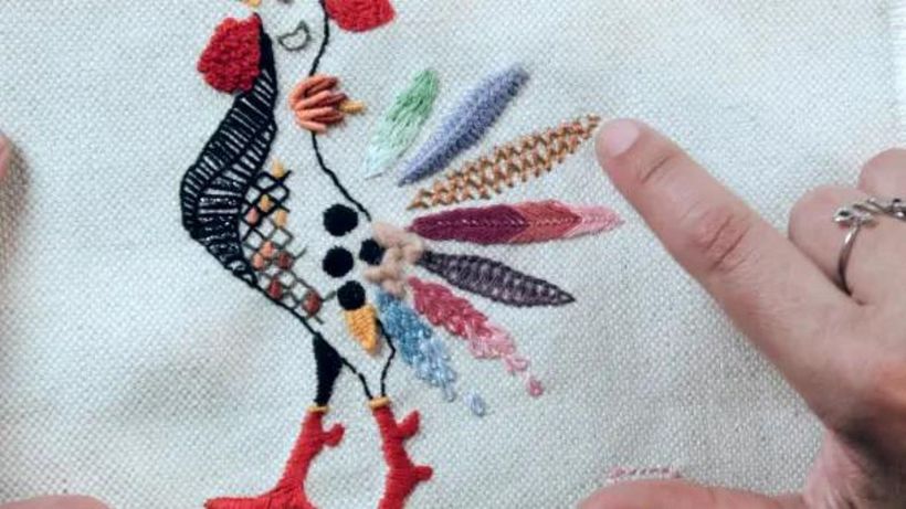 Embroidery Tutorial: the grid stitch 2
