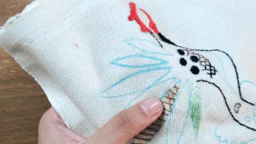 Embroidery Tutorial: the grid stitch 8