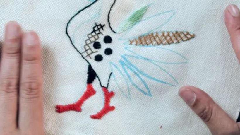 Embroidery Tutorial: the grid stitch 12