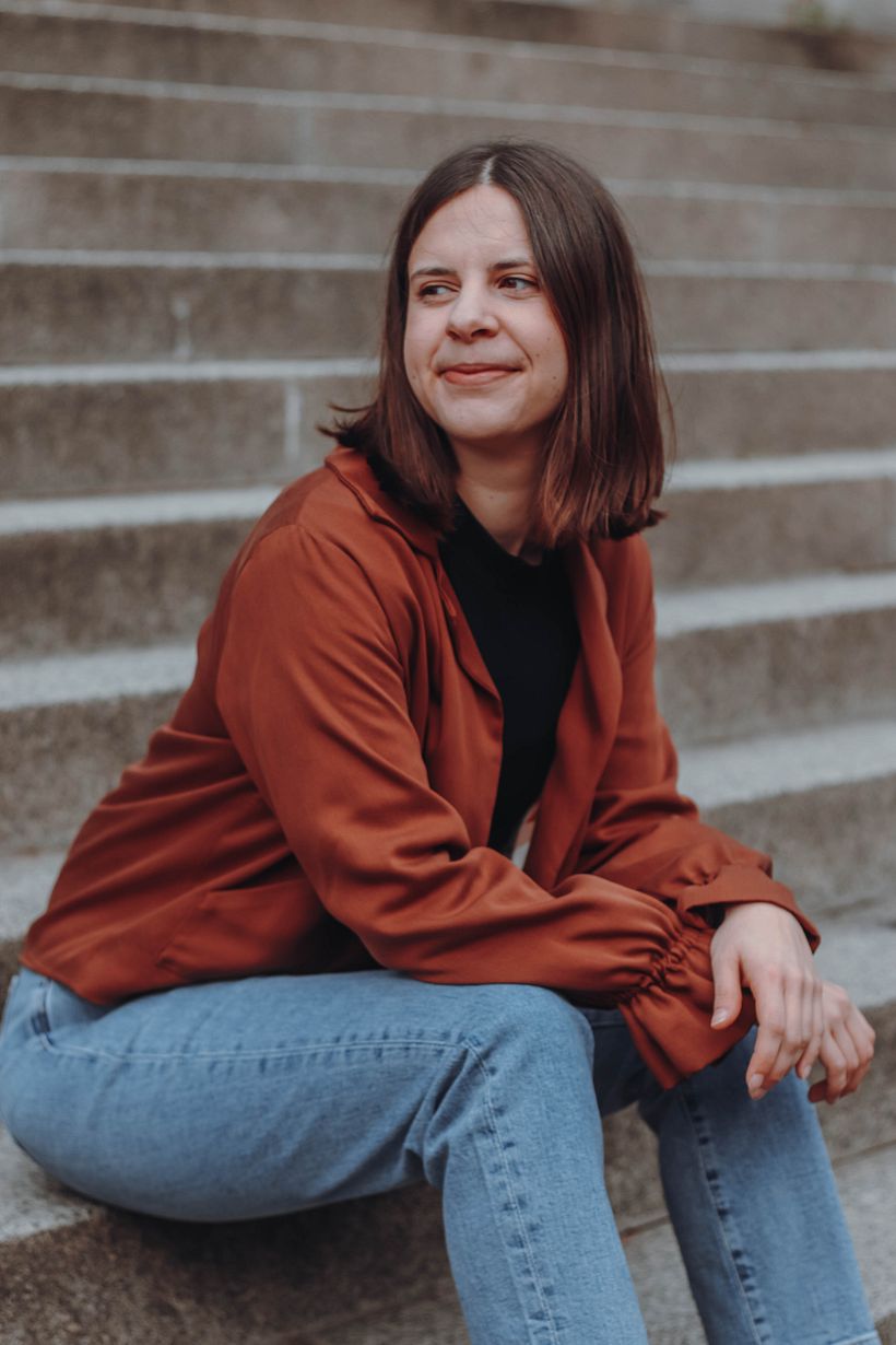 Nähmaschinentechniken für Anfänger • Das Schnittmuster als kurze Jacke mit gerafftem Ärmel nähen 11