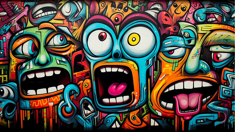 drawing styles graffiti