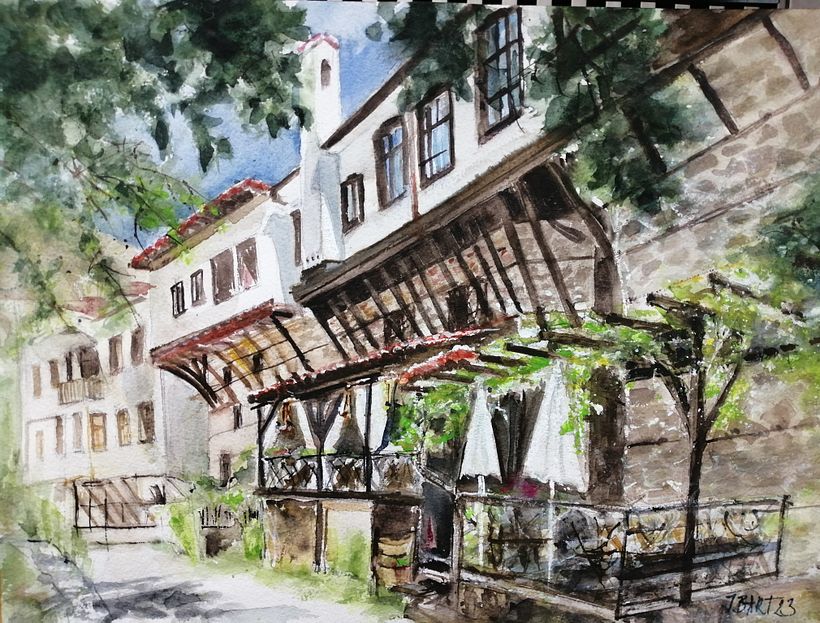 My project for course: Architectural Illustration with Watercolor 3