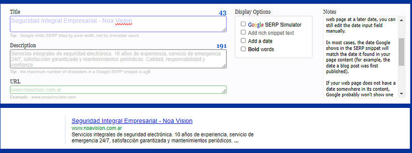 NOA VISION - Mi proyecto del curso: Principios básicos de SEO 9