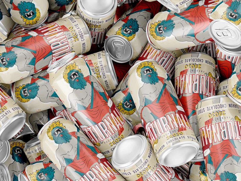 Etiqueta cerveza artesanal Saturnalia (28030 BrewingCo) 3