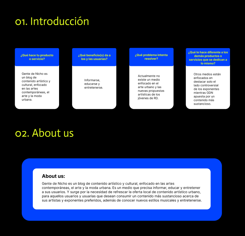Introducción al UX Writing: Blog Gente de Nicho 3