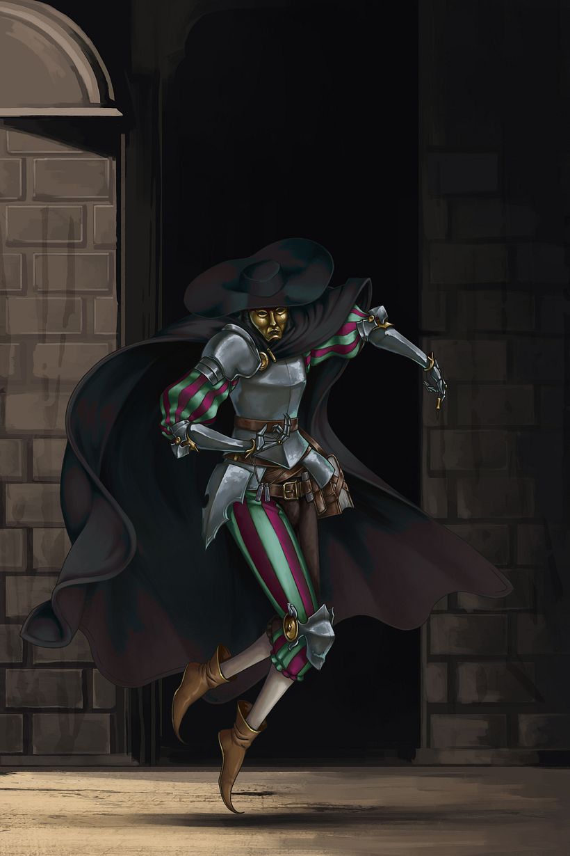 Ink Wizard: Character design for concept art. 4