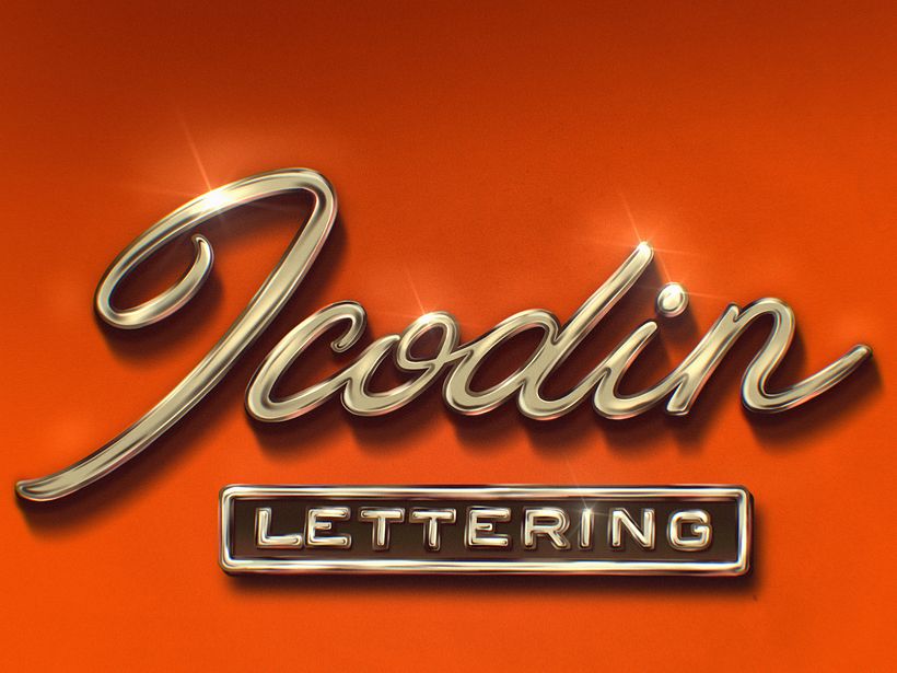 My name as a car brand: Designing 3D Chrome Letters in Procreate 1