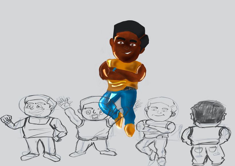 Mon projet du cours : Character design pour marques sur Procreate 1