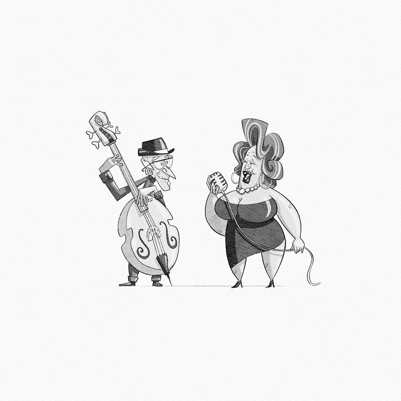 Meu projeto do curso: Fábrica de personagens ilustrados - Ilustración tradicional