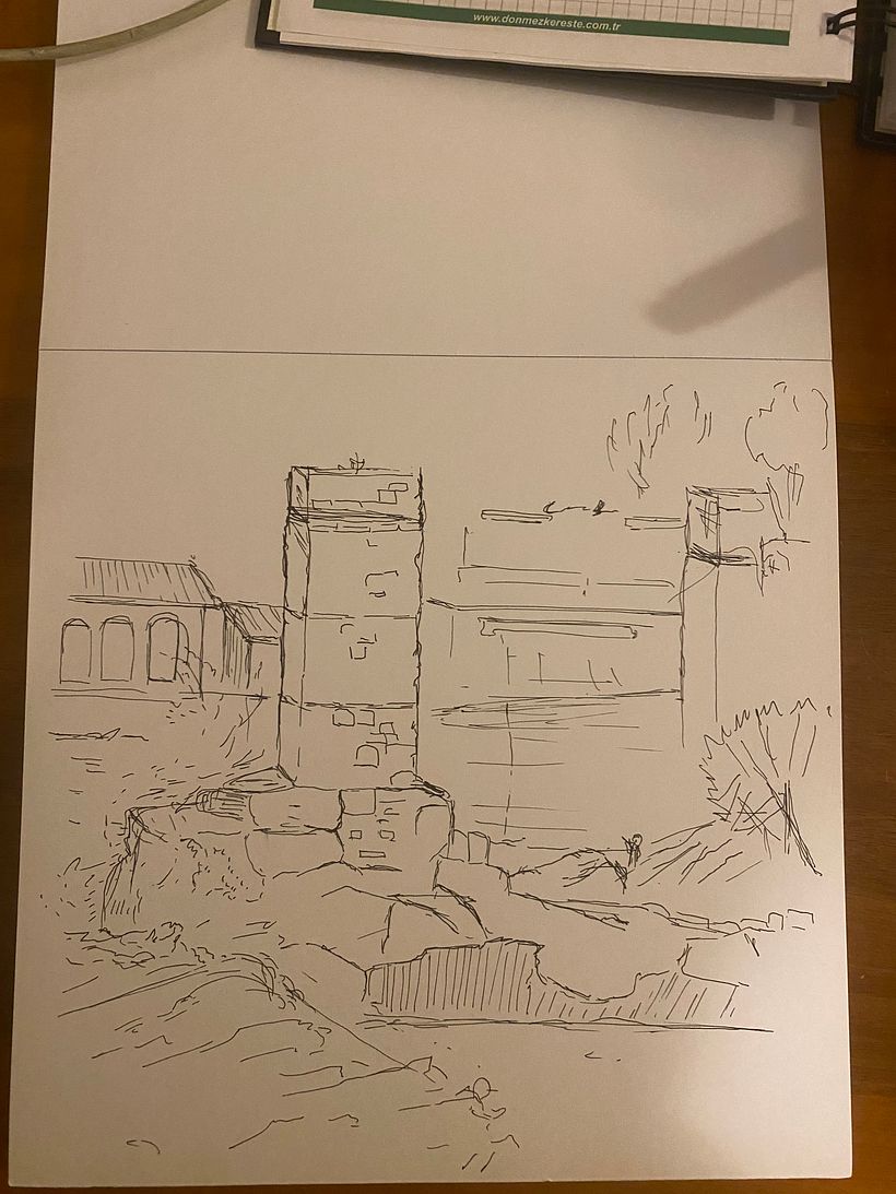 My project for course: Expressive Architectural Sketching with Colored Markers 3