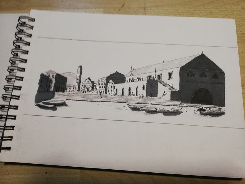 My project for course: Urban Architectural Sketching with Ink - Illustrazione tradizionale
