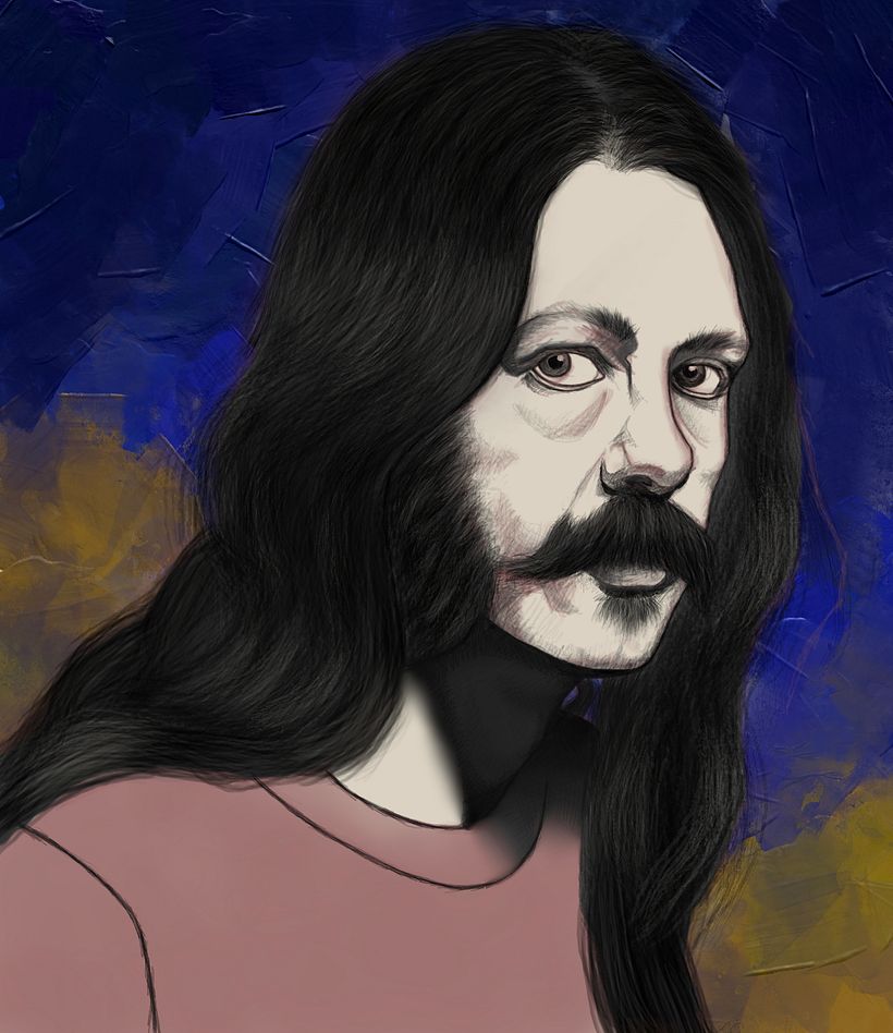 Attempt to draw a portrait with Krita 
