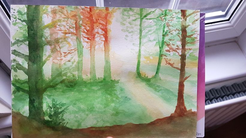 My project for course: Dreamy Watercolor Landscapes: Paint with Light 2