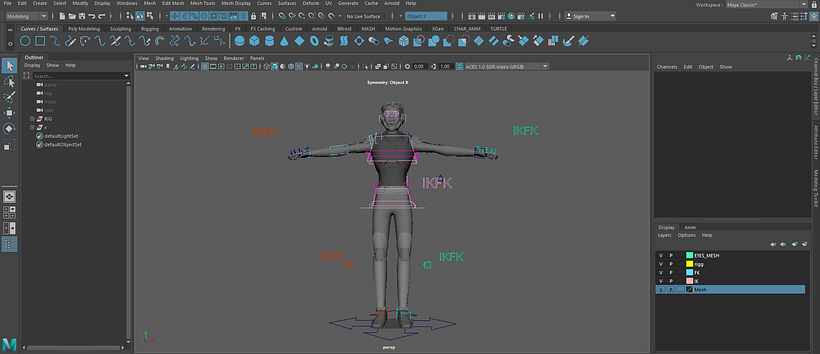 Mi proyecto del curso: Rigging y deformación de un personaje 2