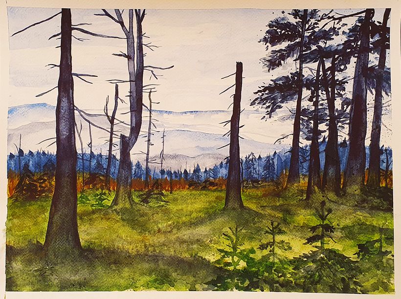 My project for course: Dreamy Watercolor Landscapes: Paint with Light 3