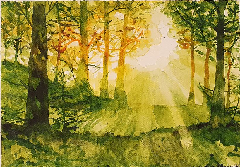 My project for course: Dreamy Watercolor Landscapes: Paint with Light 4