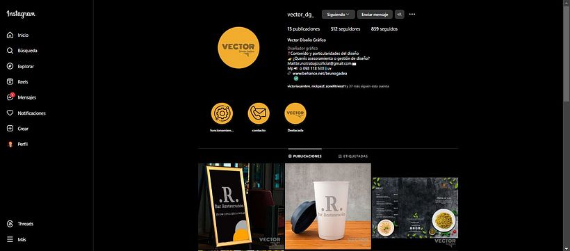 Mi proyecto del curso: Mi página de instagram  2