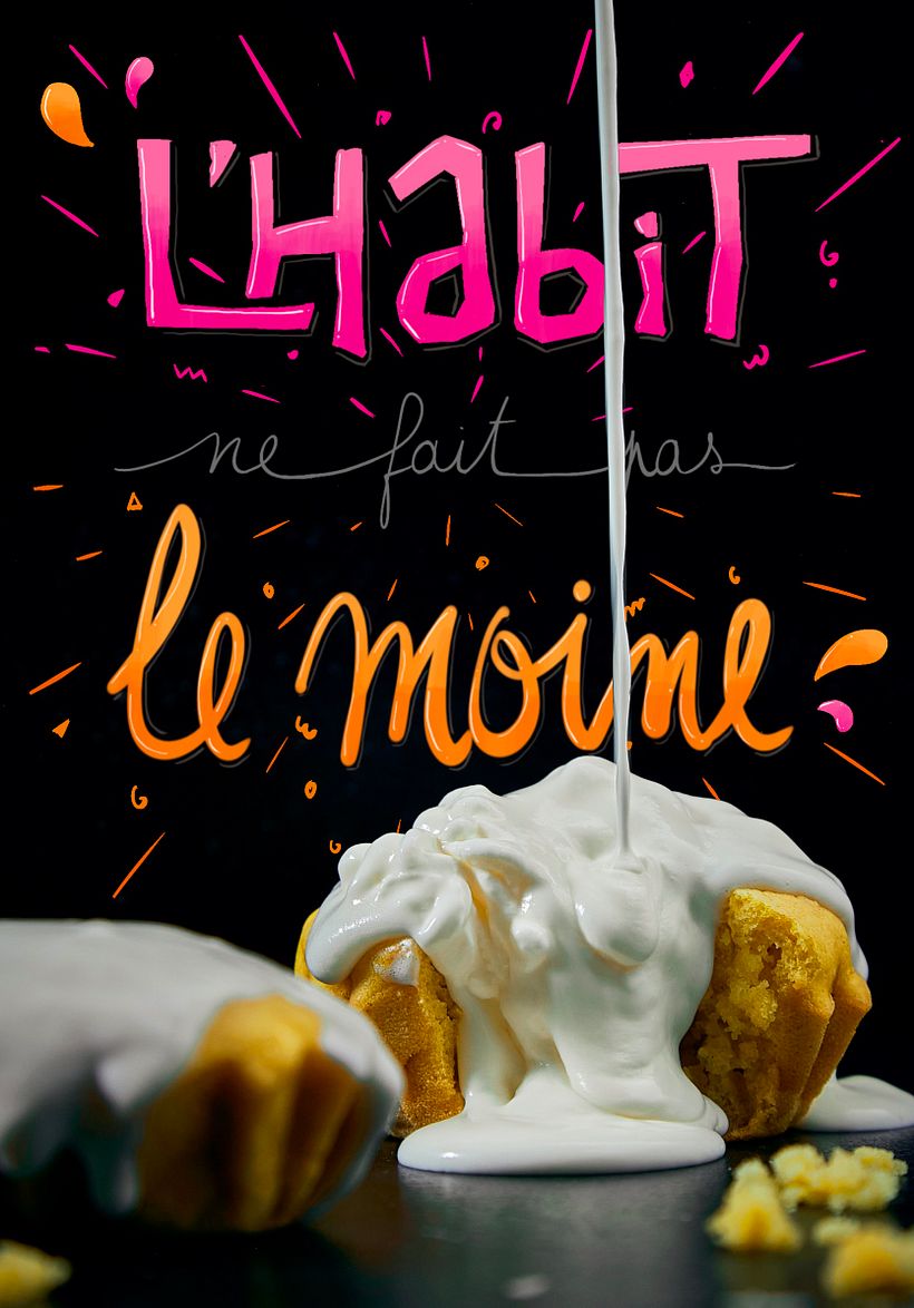 Mon projet du cours : Initiation au lettering manuel : composition de lettres colorées 8